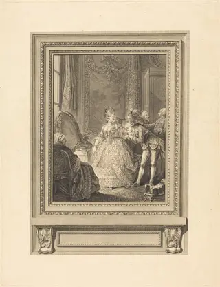 Le jour, by Charles Emmanuel Patas, ink, 1773