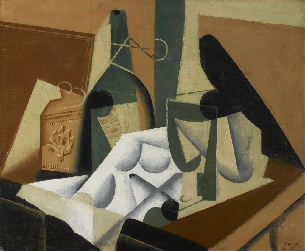The White Tablecloth, by Juan Gris, oil, 1916