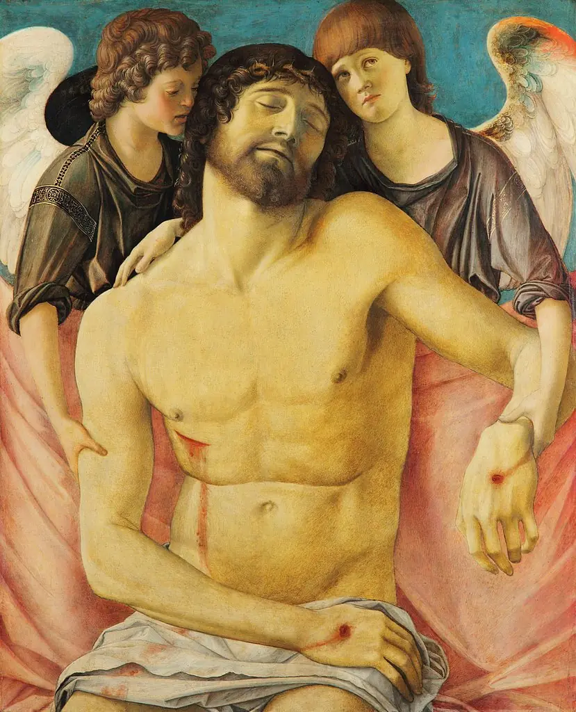 Dead Christ Supported by Two Angels