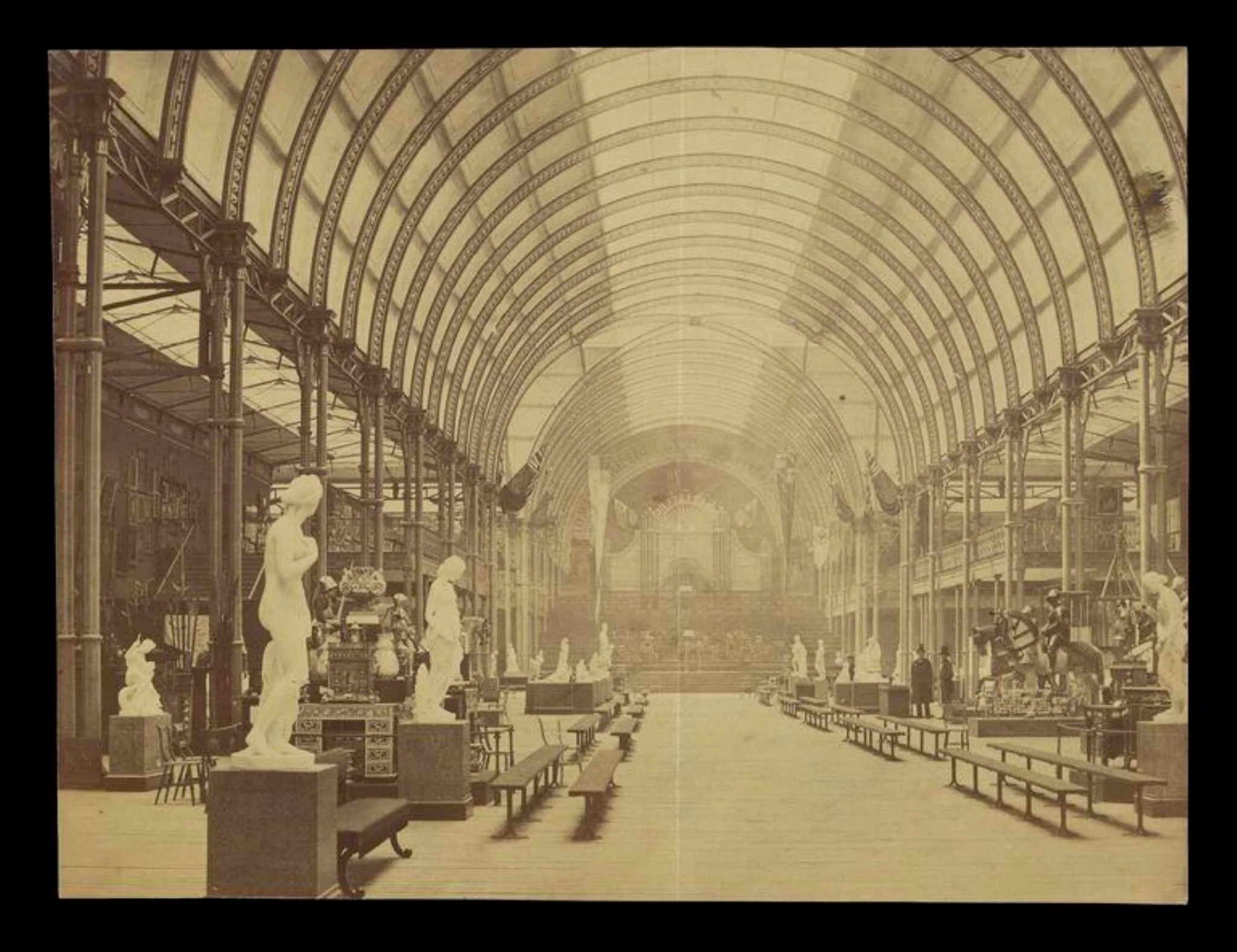 View of Manchester Art Treasures Exhibition, detail