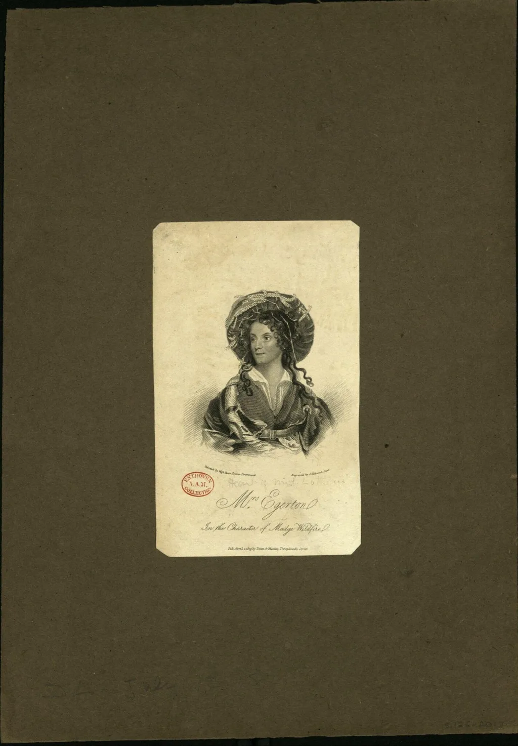 Heart of Mid Lothian, by Dean & Munday, 1819