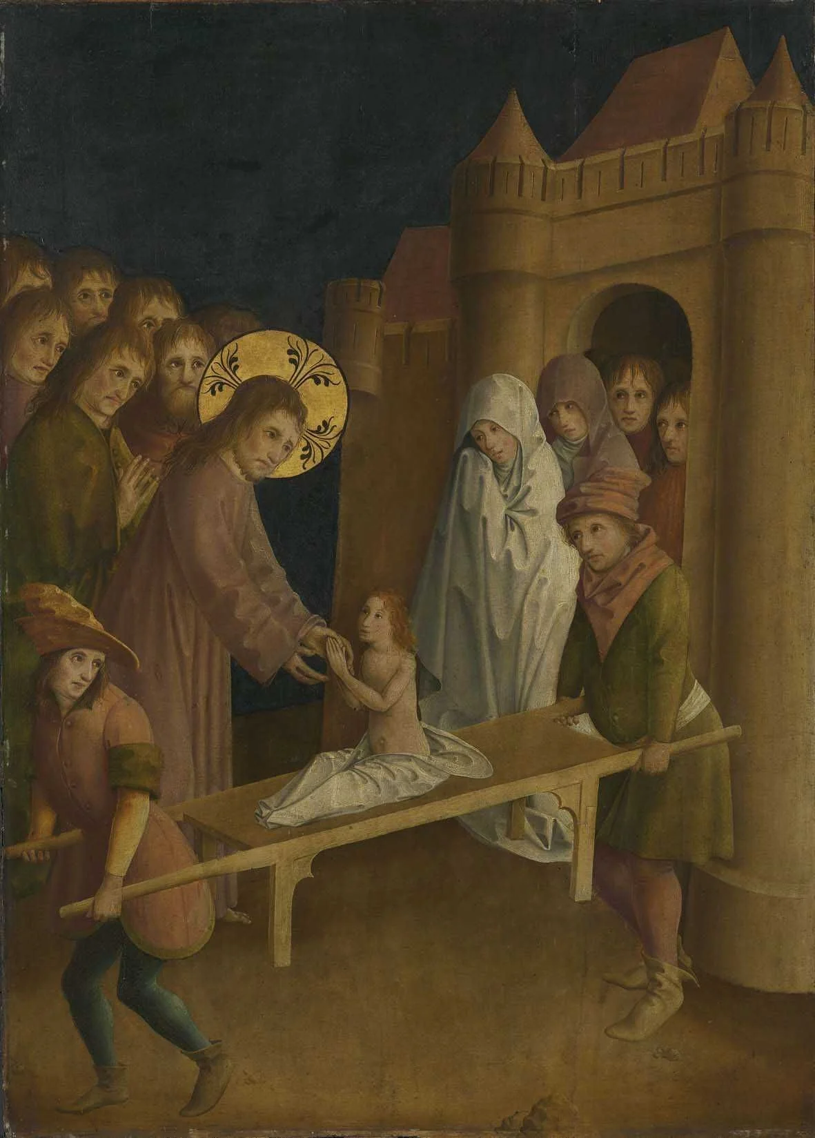 Die Erweckung des Jünglings von Nain, detail