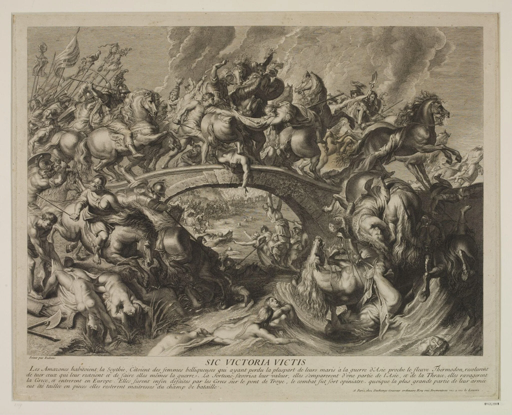 Battle of the Amazons, detail