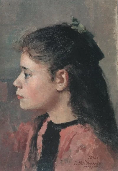 Портрет дівчинки, detail