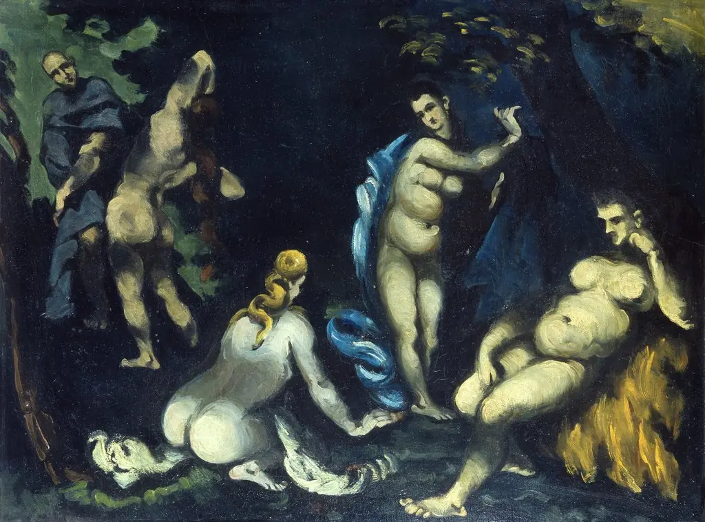 La Tentation de saint Antoine (The Temptation of St. Anthony), by Paul Cezanne, oil, 1870