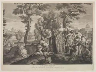 Finding of Moses, by Edme Jeaurat