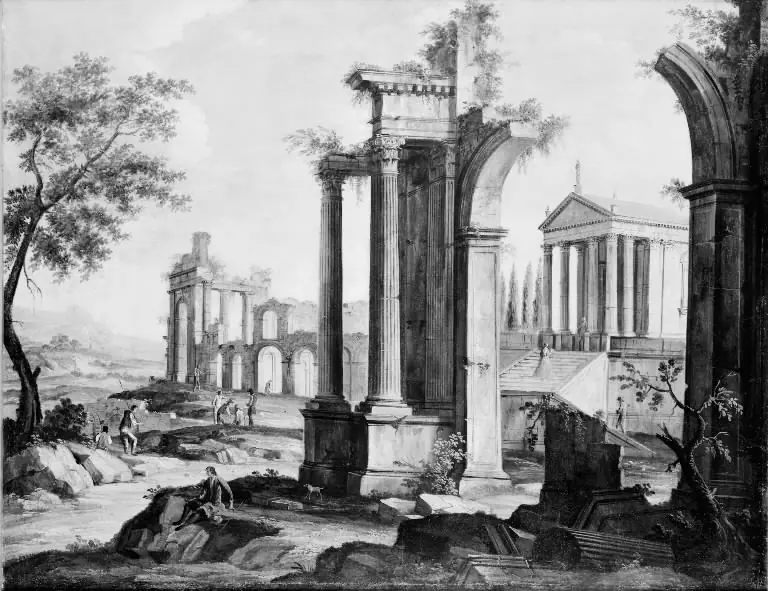 Decorative Painting with Imaginary Architecture