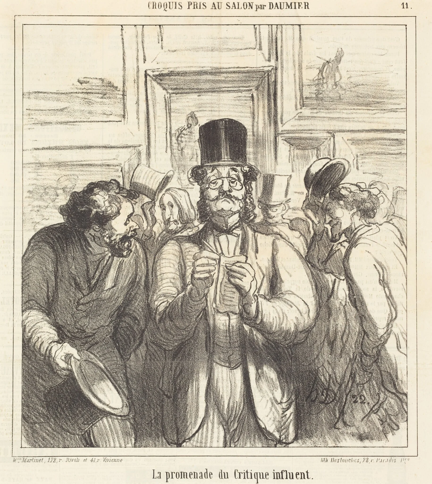 La promenade du Critique influent, detail