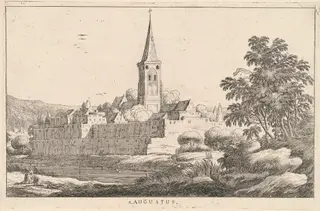 Augustus (August), by Ludovico Mattioli, ink, 1601