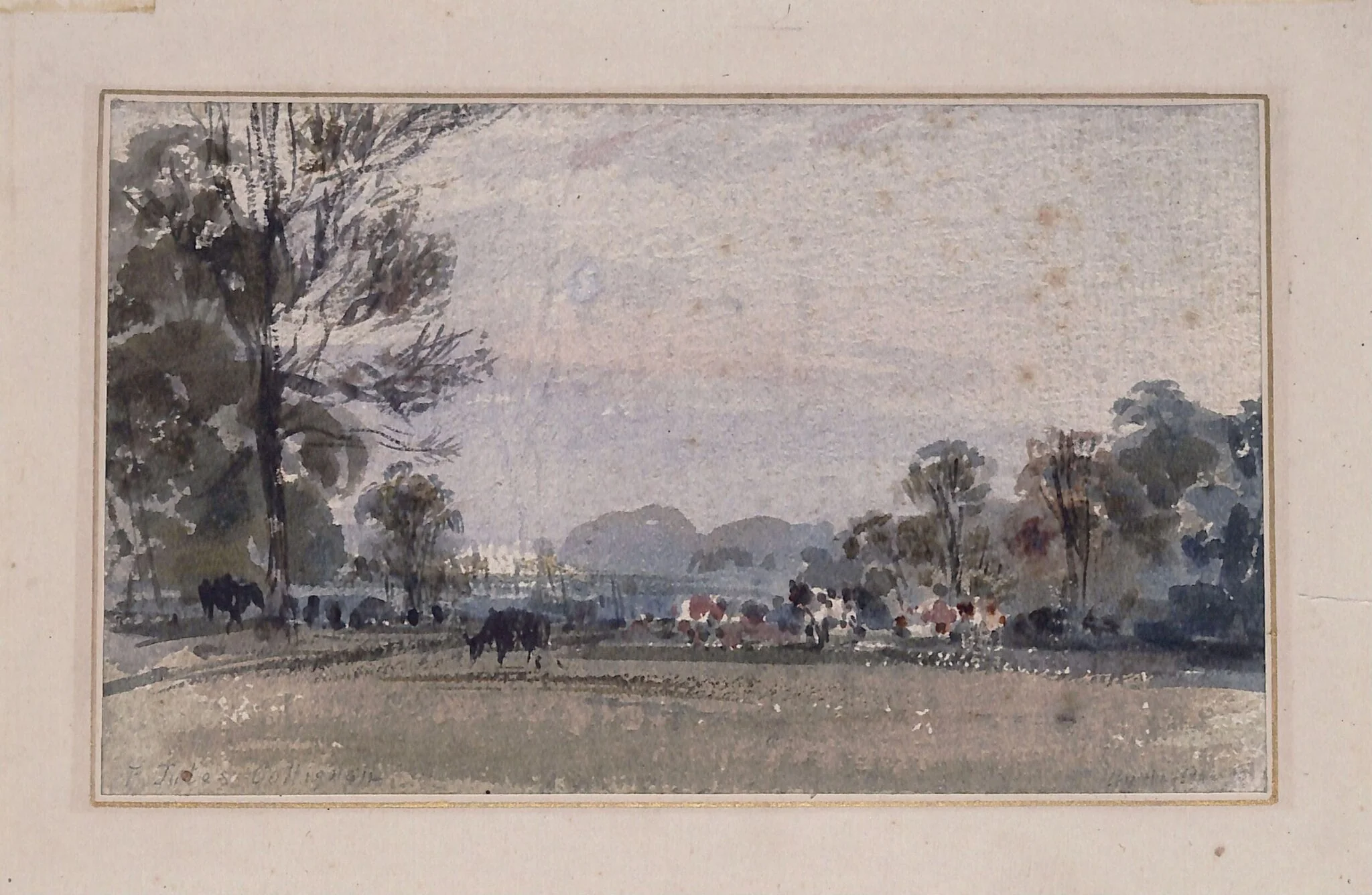 View of Hyde Park, detail