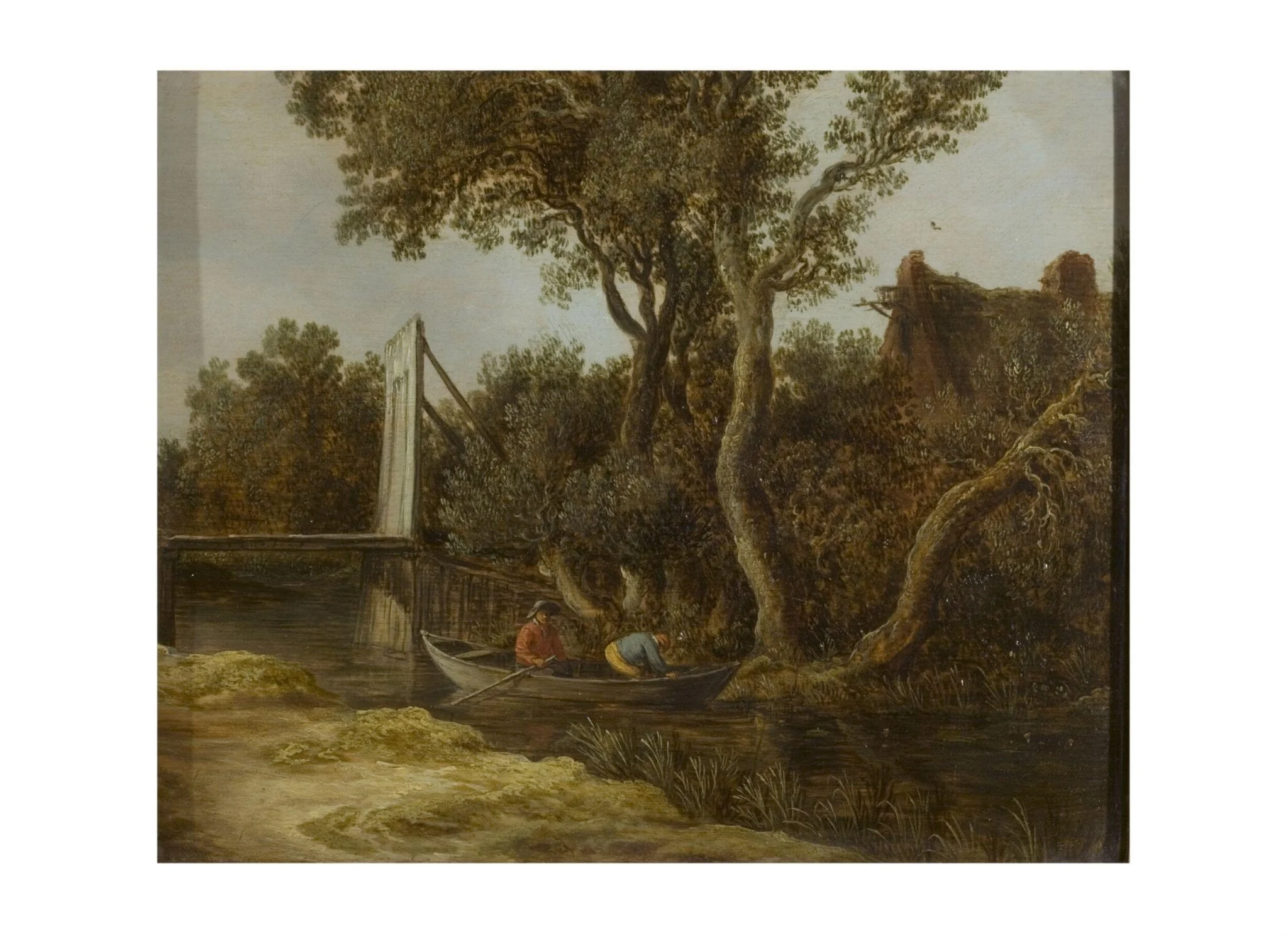 Landscape with Stream, detail