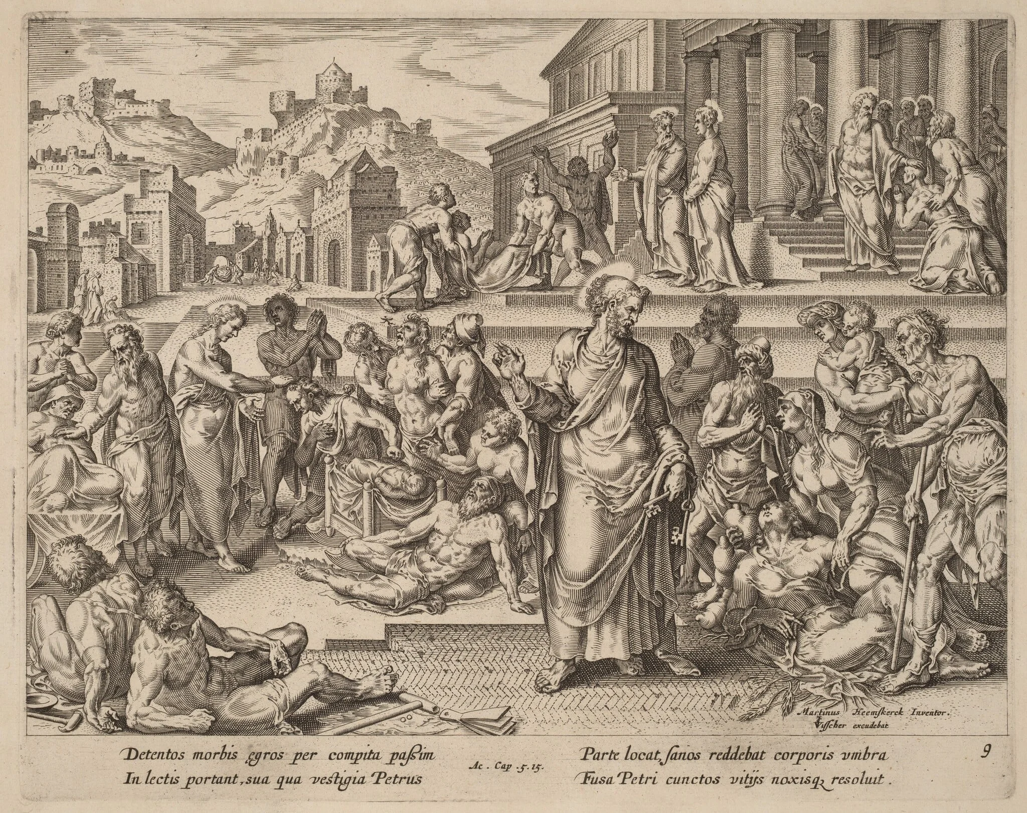 Saint Peter Healing the Sick with His Shadow, detail