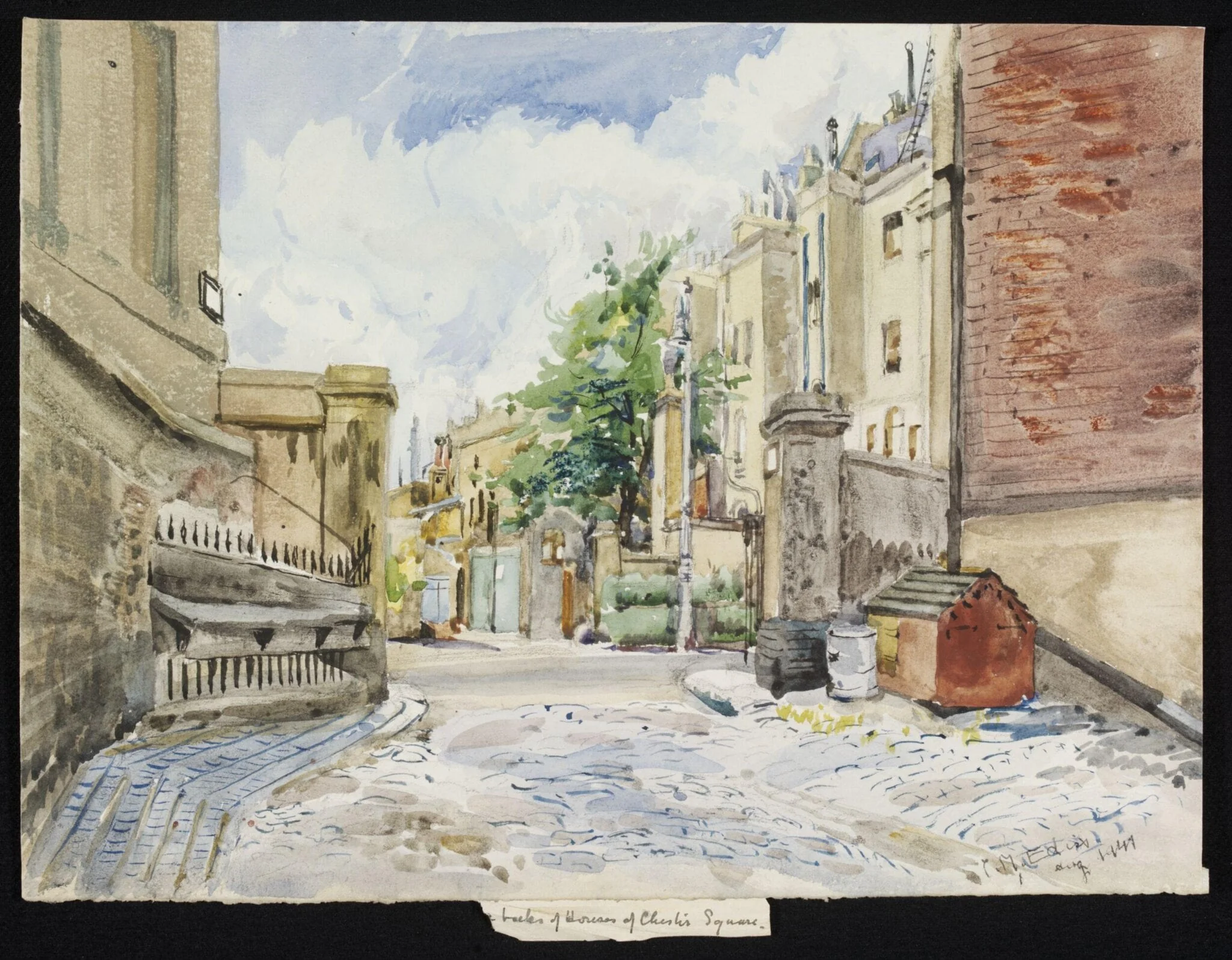 Backs of Houses, Chester Square, S.W.1., detail