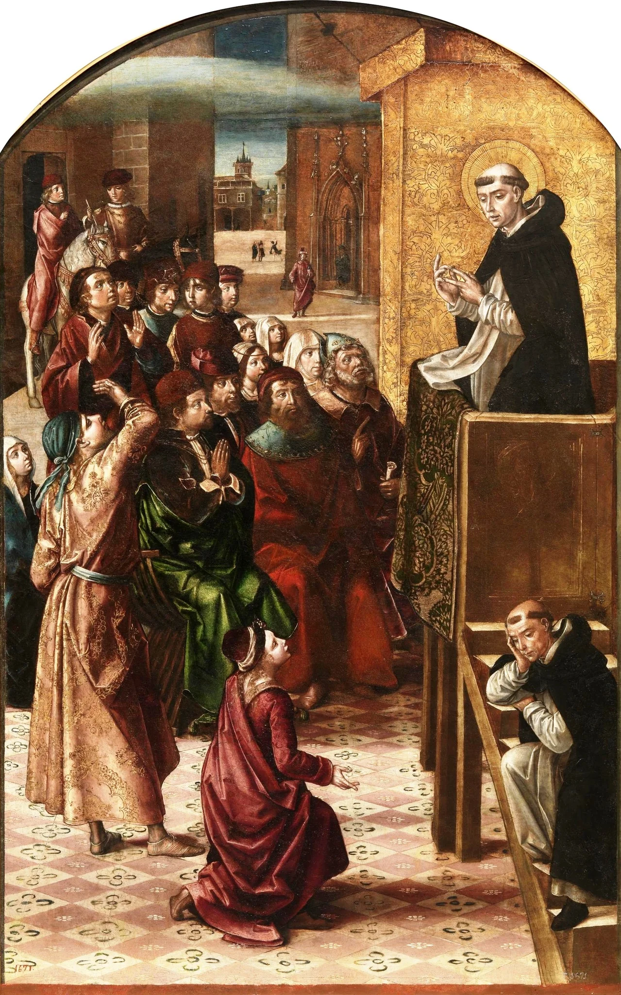 The Miracle of the Cloud, detail