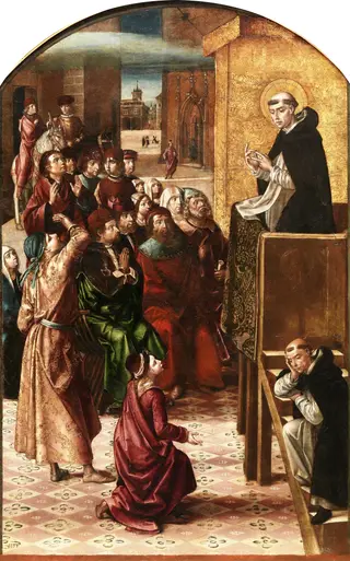 The Miracle of the Cloud, by Pedro Berruguete, oil, 1497