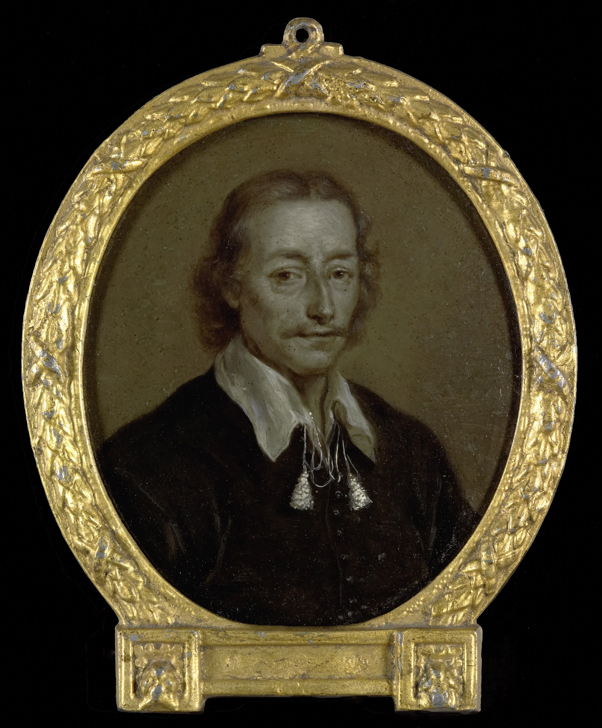 Portrait of Jacob Jacobsz Steendam, Poet and Historian in Amsterdam, New Amsterdam and Batavia, detail