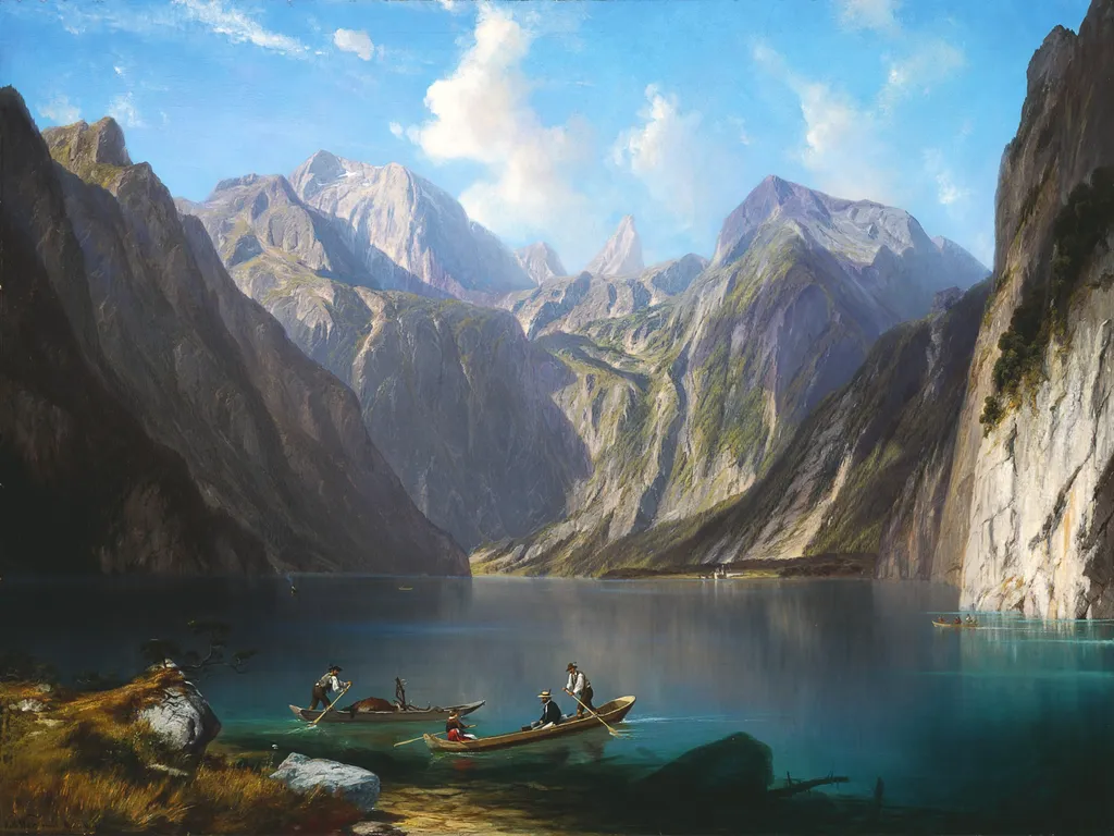Konigsee, by Willibald Wex, oil, 1873