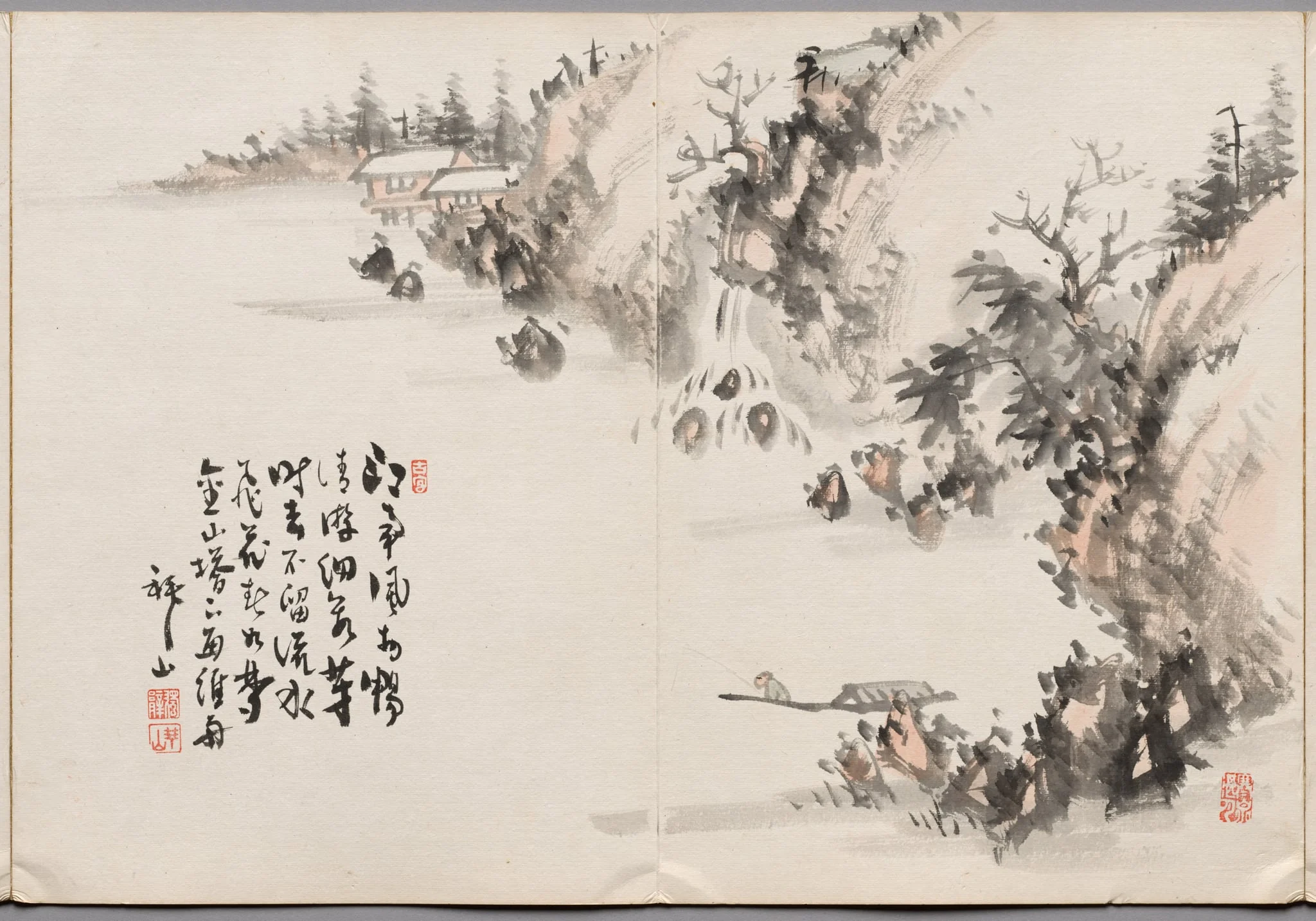 Painting Two from Album of Paintings by Haizan, detail