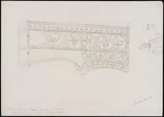 Details of ironwork in church of St. Maria in Capitol, Cologne, by Somers Clarke, 19