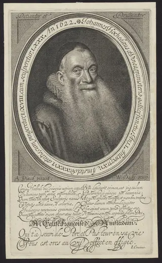 Portrait of Johannes Hochedaeus, Walloon minister in Amsterdam, by Delff Willem Jacobsz.
