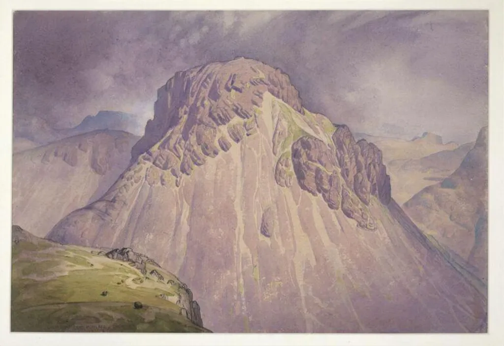Great Gable from Kirk Fell, by Delmar Harmwood Banner, watercolor, 1920