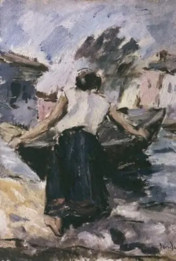 Femeie în port, by Dem Iordache