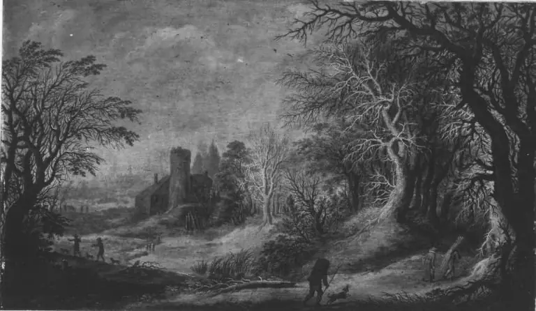 Winter landscape, by Denis van Alsloot