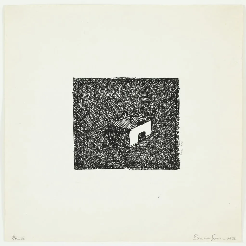Untitled, by Denise Green, ink, 1976