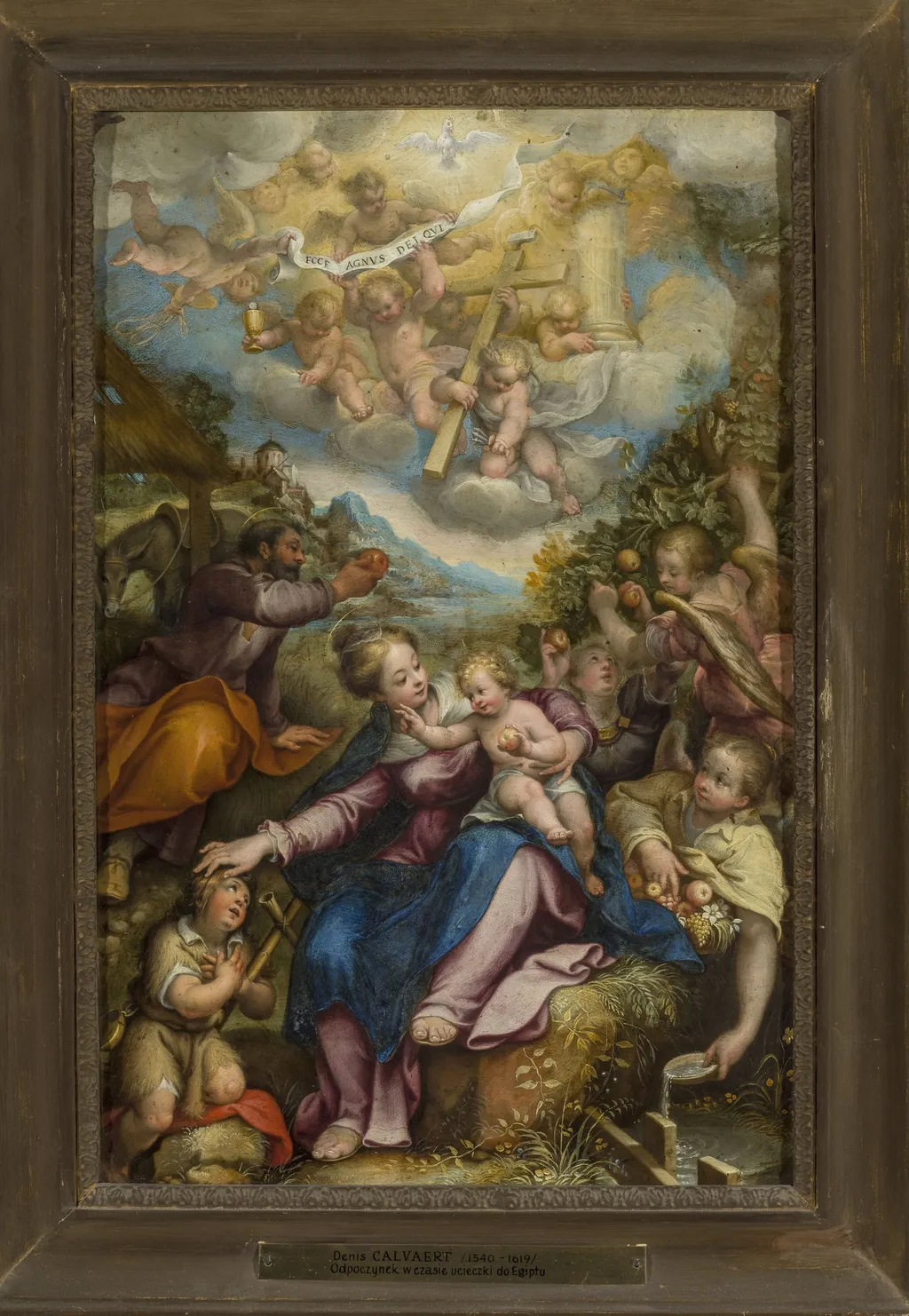 Rest during the flight to Egypt, by Denys Calvaert, unspecified, 1598