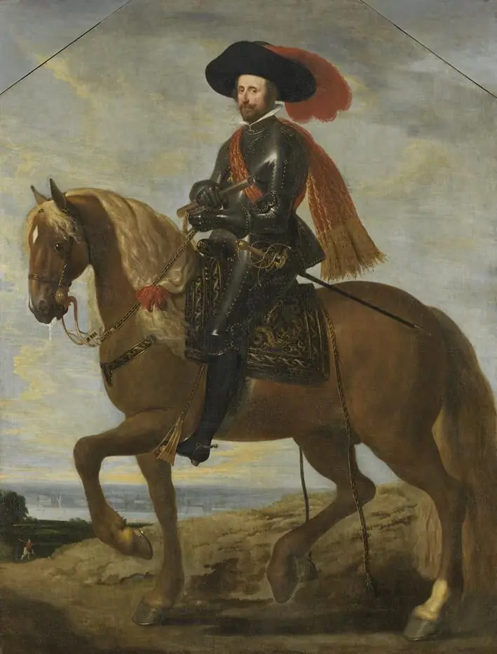 Equestrian portrait of Wolfgang Wilhelm von Pfalz-Neuburg, by Deodat del Monte, 1622