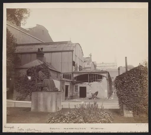 Remains of the 'Brompton Boilers', in October 1897, in the course of demolition, by Department of Science and Art of the Committee of Council on Education