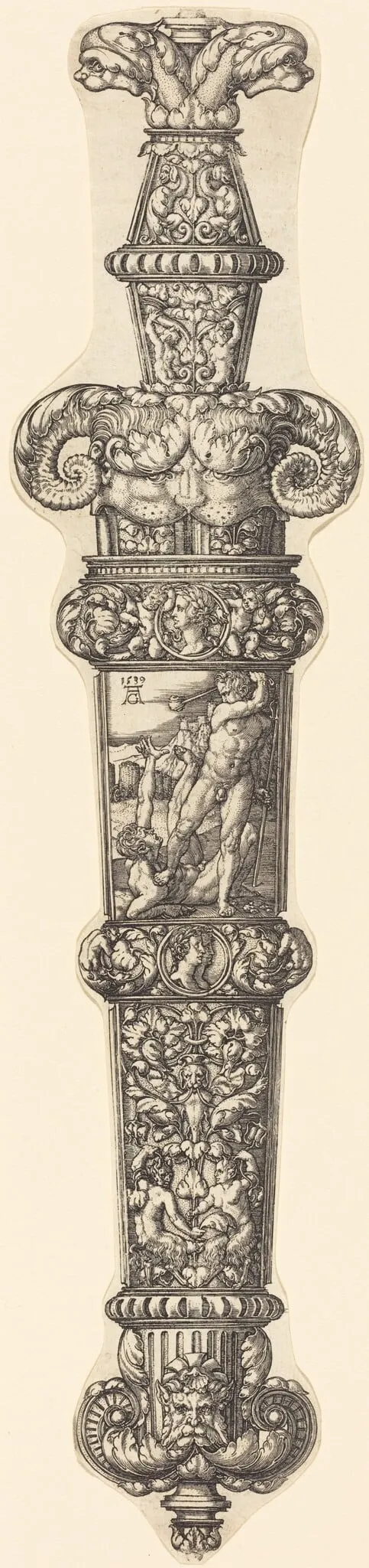 Design for a Dagger Sheath with Cain and Abel