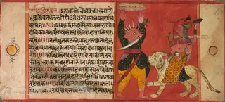 Devi Attacking a Demon