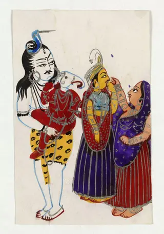 Devi, Shiva and Ganesha