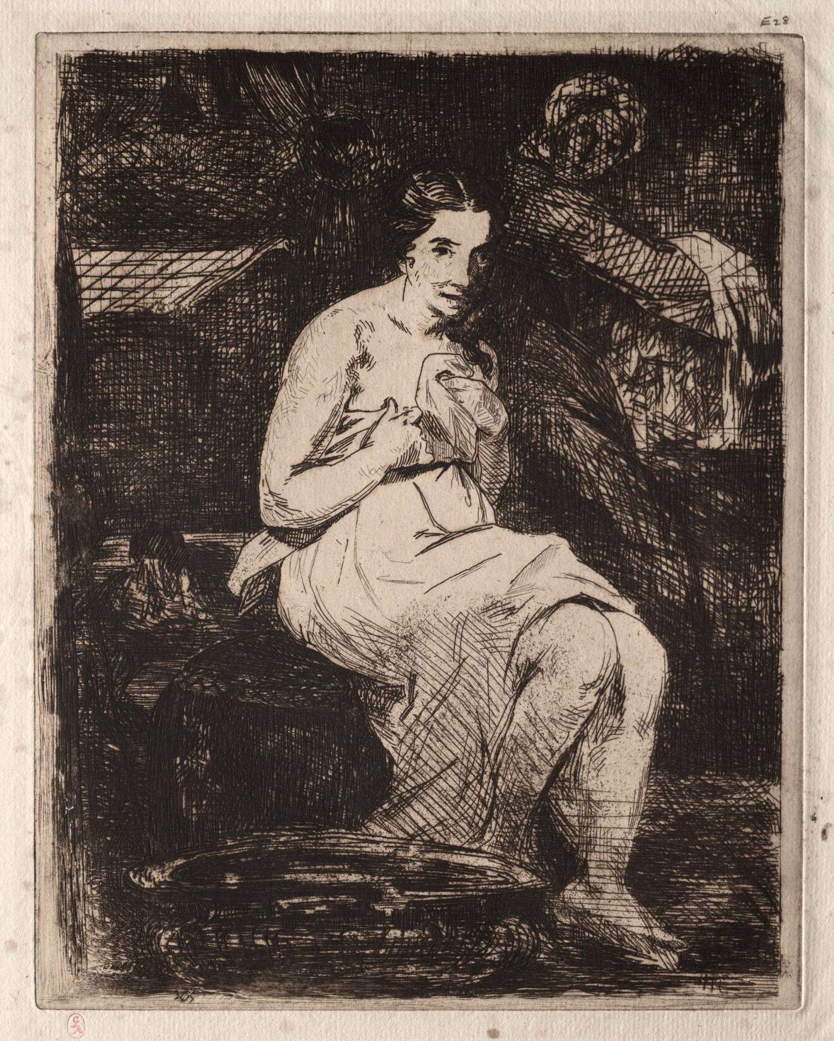 La Toilette, detail