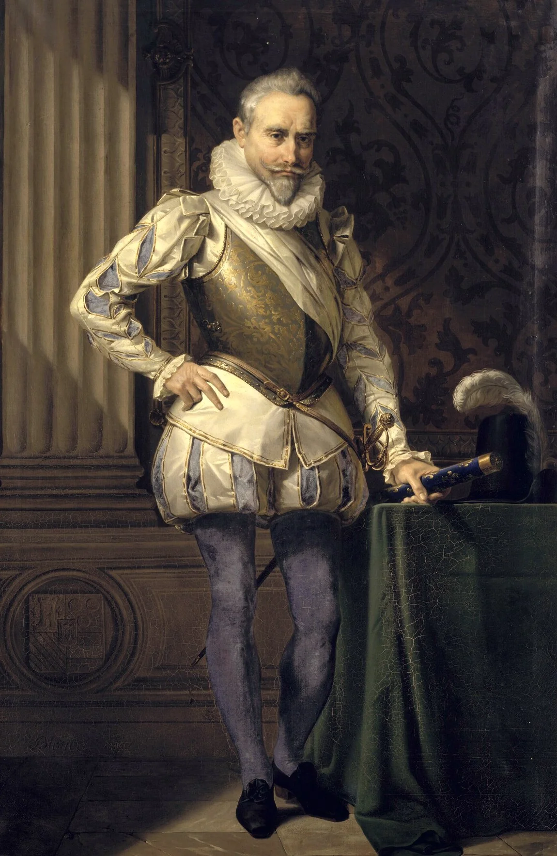 Portrait of Henri de La Tour d'Auvergne, duc de Bouillon, detail