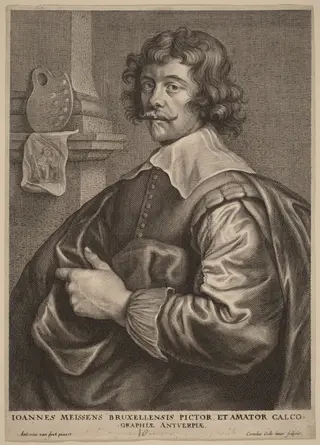 Joannes Meyssens, by Cornelis Galle I, ink, 1634