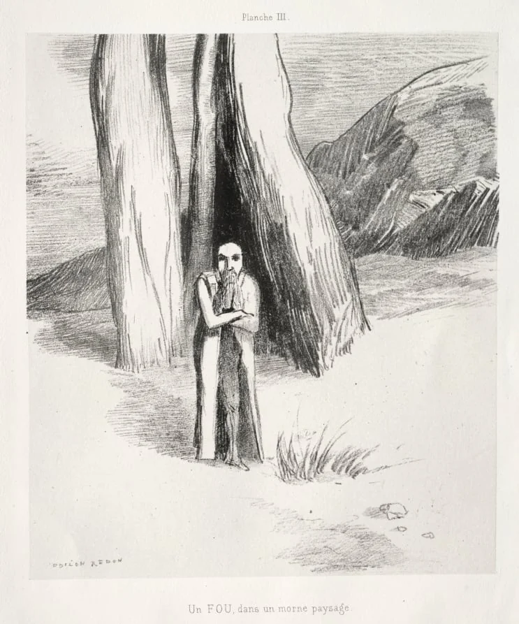A Madman in a Dismal Landscape, detail