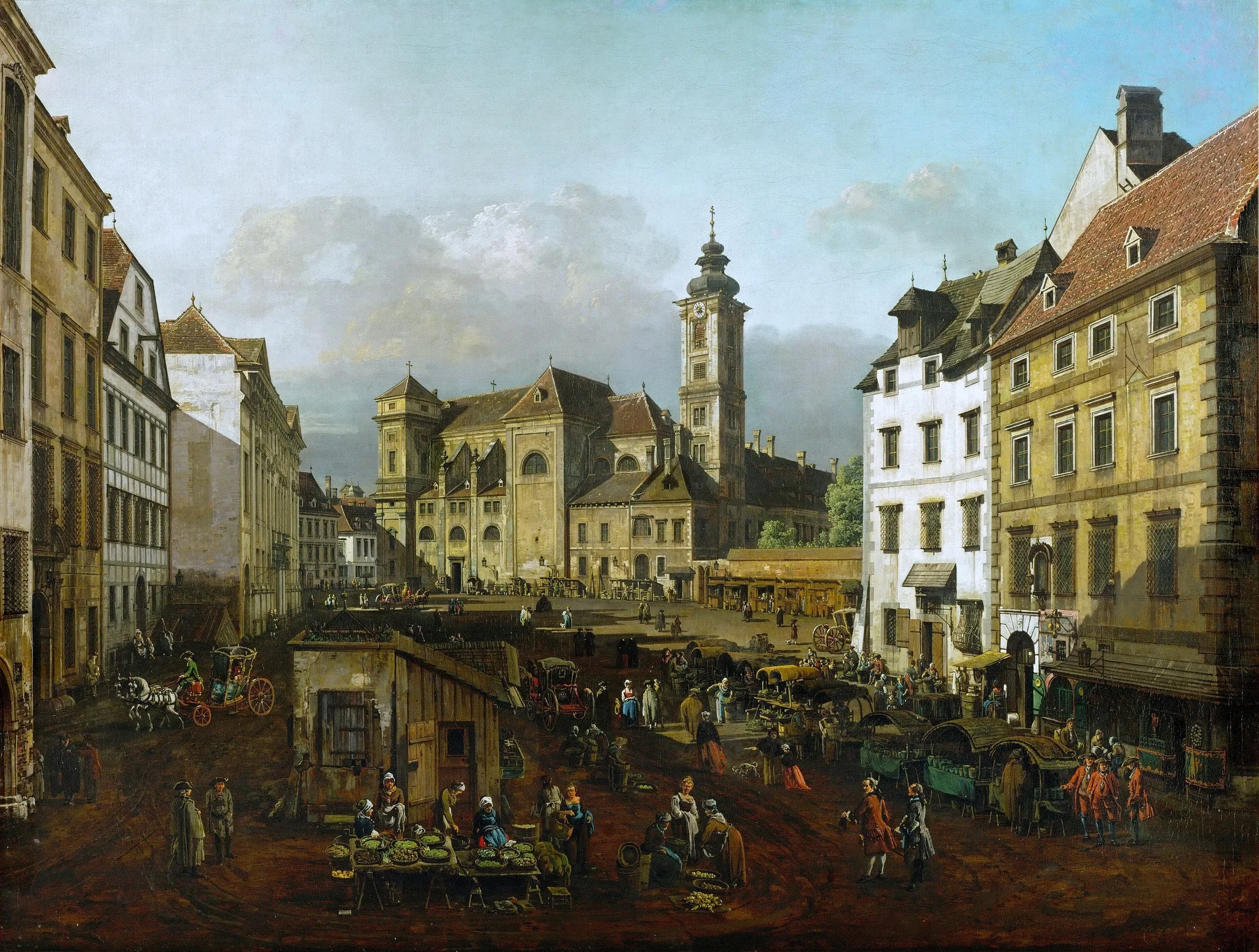 The Freyung in Vienne, from the South-East, detail