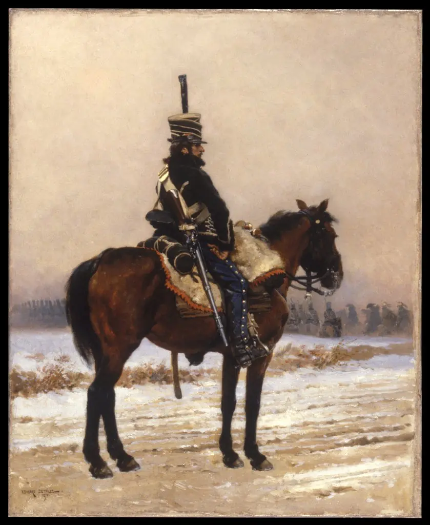 The Picket, by Édouard Detaille, oil, 1875