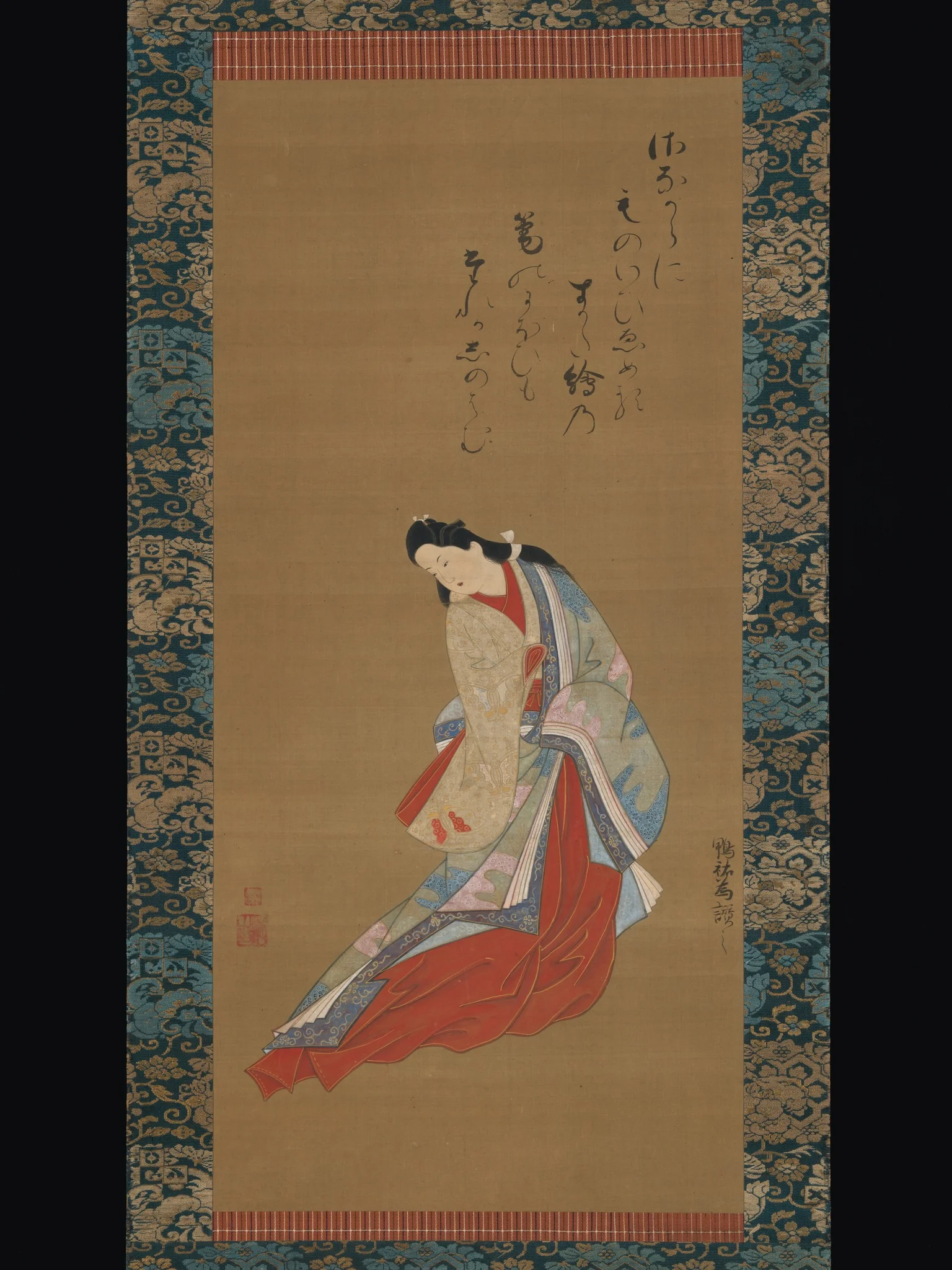 Standing Courtesan, detail