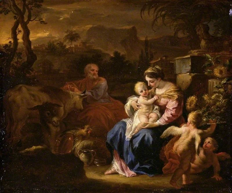 Rest on the Flight into Egypt, detail
