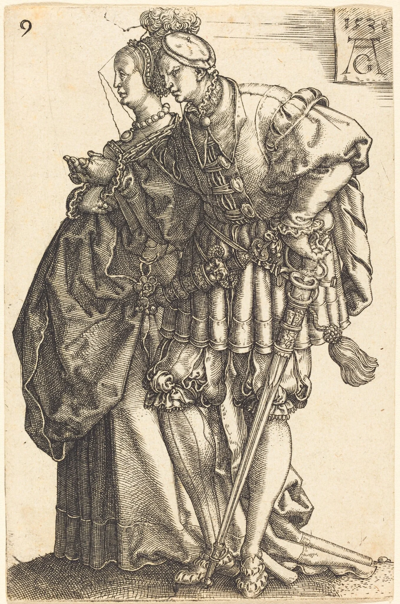Large Wedding Dancers, detail