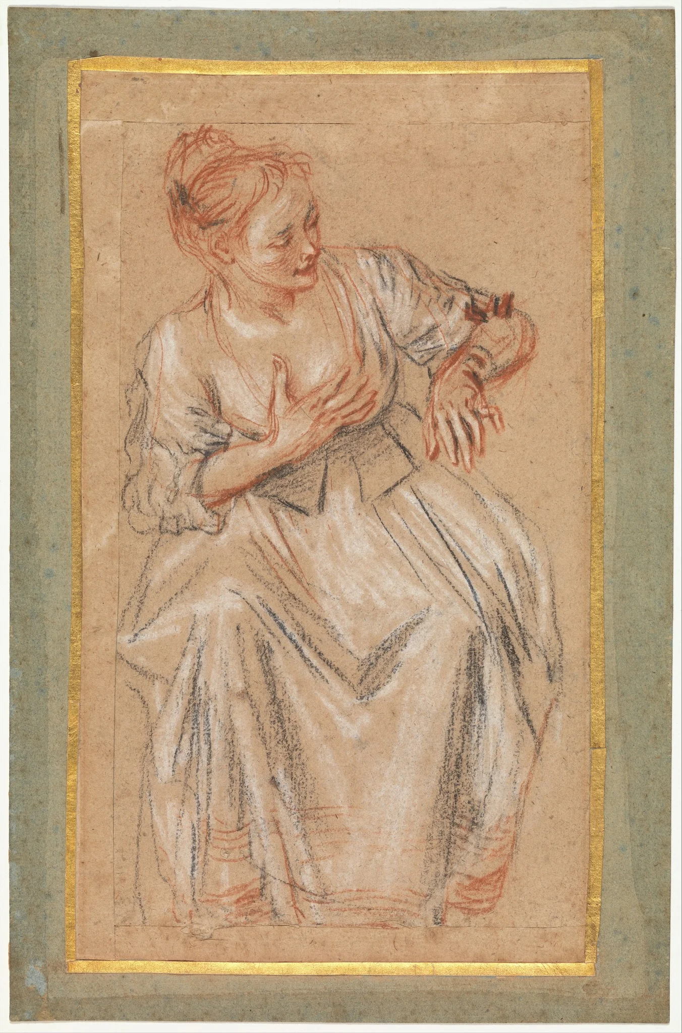 Seated Woman, detail