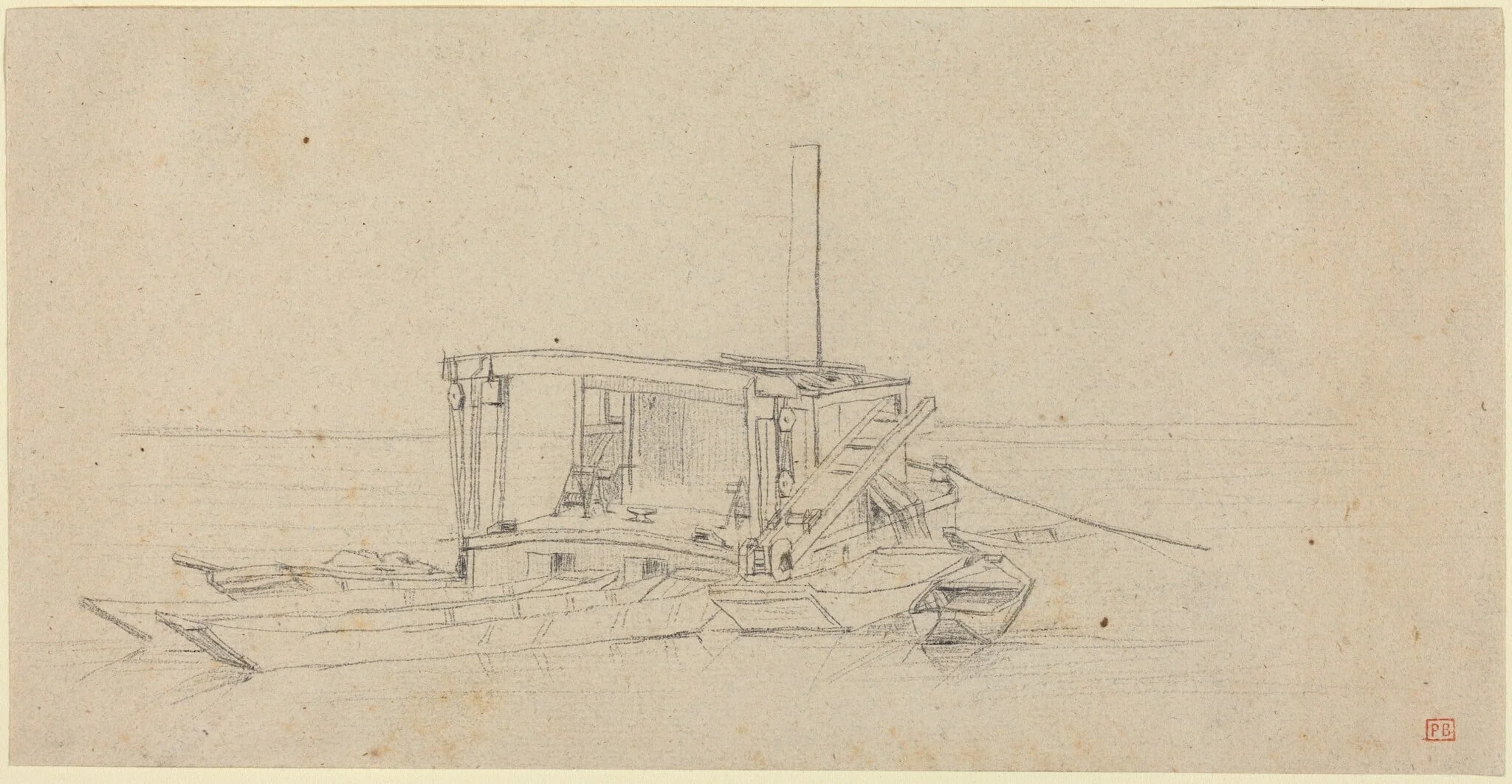 River Dredges and Lighters, detail