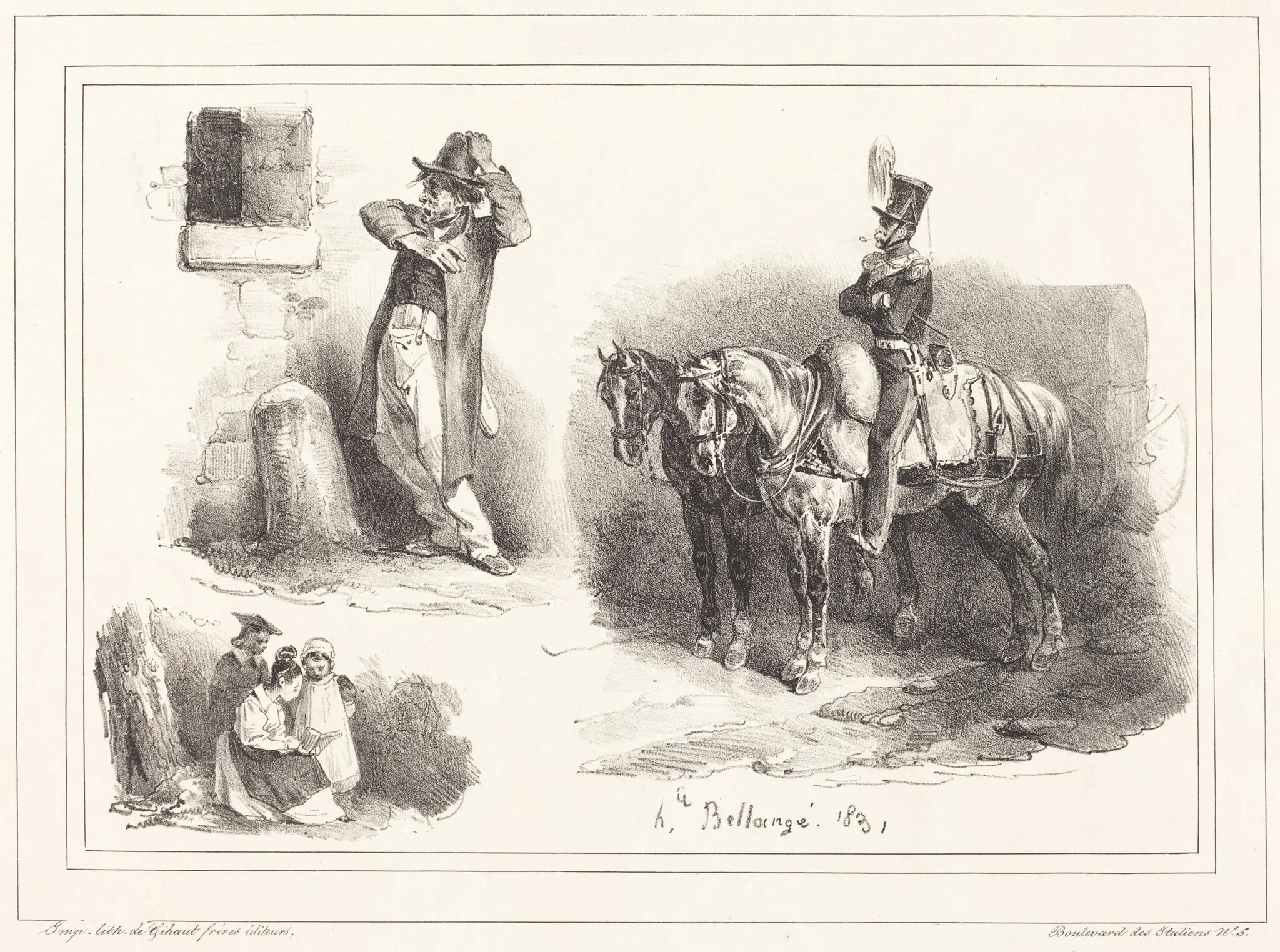 Three Vignettes, detail