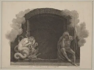 The Tomb of Death, by Francesco Bartolozzi, ink, 1771