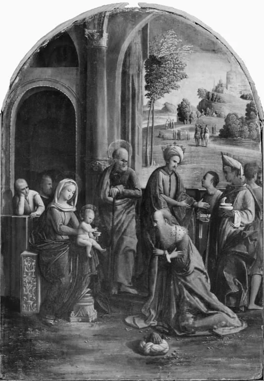 The Adoration of the Kings, detail