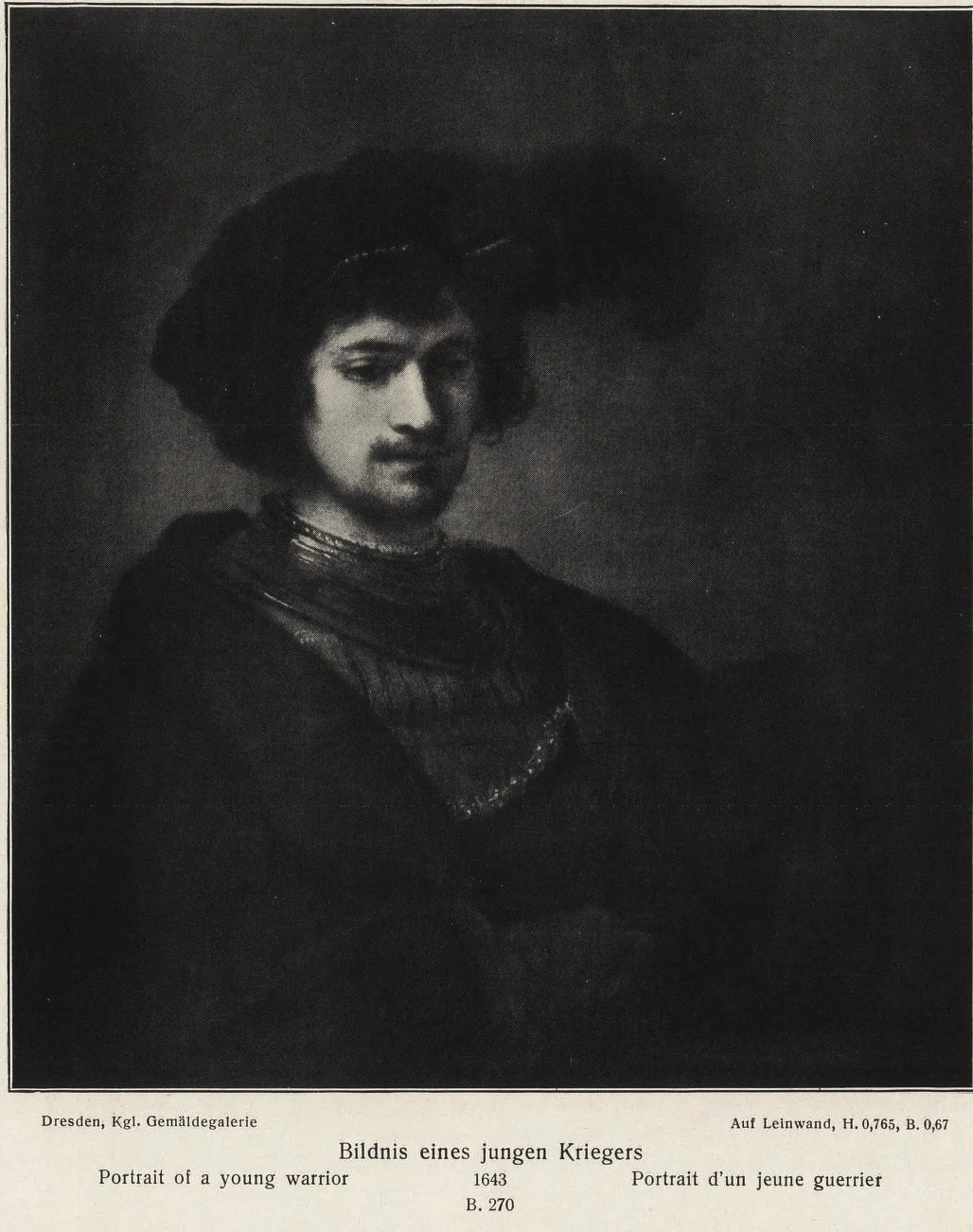 Portrait of a Young Warrior, detail