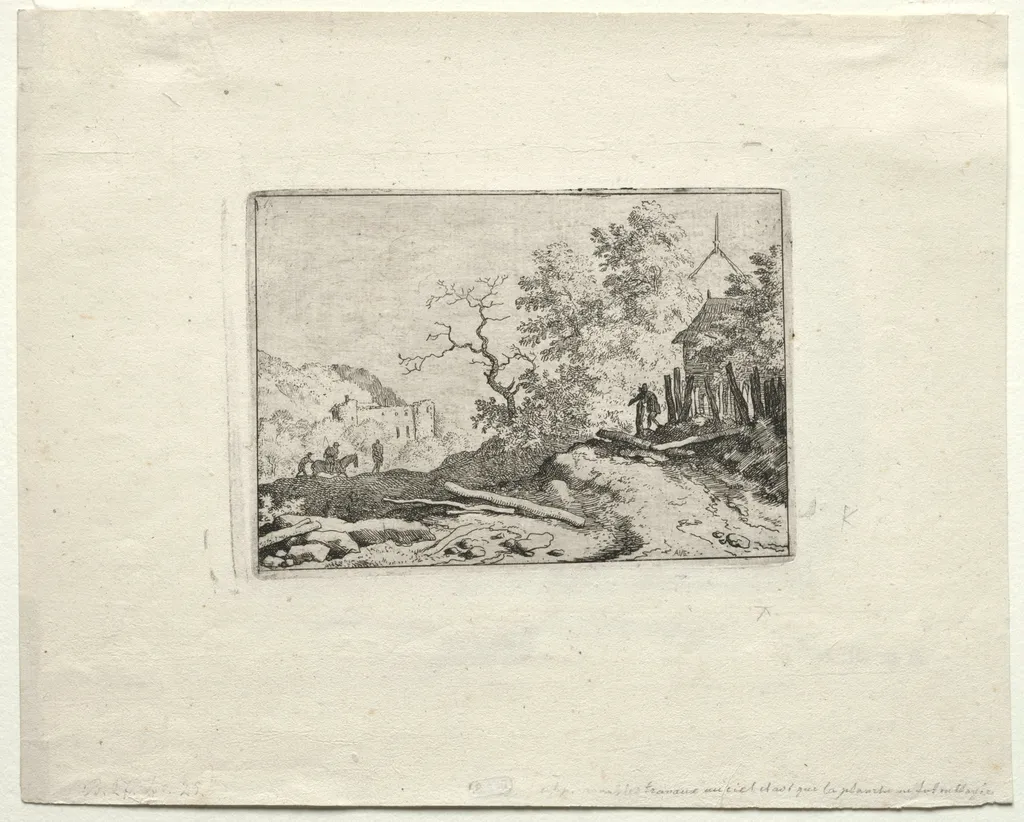 The Hut with the Rustic Fence, by Allart van Everdingen, 1656
